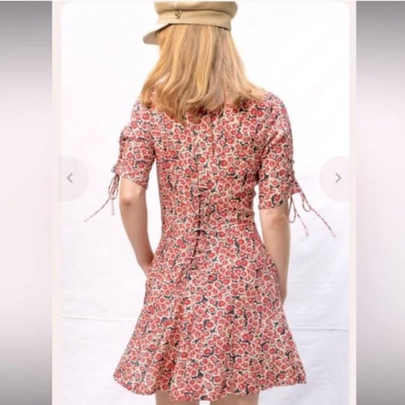 Free People Laced Up Mini Dress. XS. EUC. - Picture 6 of 6